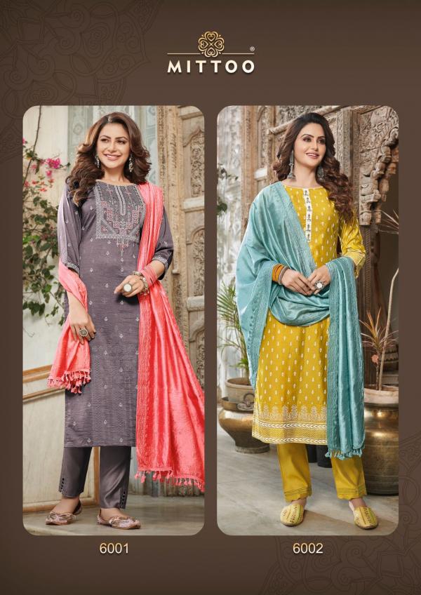 Mittoo Blue Berry Readymade Suits Collection